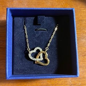 Swarovski Heart Silver and Gold Necklace